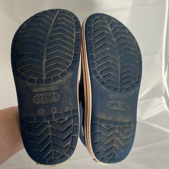 DISNEY X Crocs Collab Parks Mickey Cutout White Red Navy Blue Men 4 Ladies 6 - Picture 10 of 12